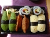 11 bitar vegetarisk sushi för 73 kronor.