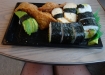 12 bitar vegetarisk sushi för 95 kronor.