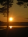 Solnedgång vid Ölsjöbadets camping