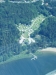 Flygbild över campingen från helikopterfärd