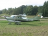 Grön Cessna SE-FKS 182 