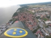 Flygplatsen sett från Safir över Visby