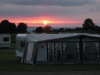 Solnedgång över Öninge camping