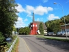  Kyrkans huvudingång är från genomfartsgatan mellan Taberg och Hovslätt.