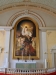 Altartavlan är en kopia av A. Westins i Kungsholms kyrka i Stockholm