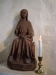 Vacker jungfru Maria-skulptur från medeltiden.