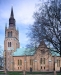 S:t Nicolai kyrka i Lidköping på 90-talet. Foto: Åke Johansson.