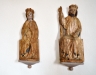 Två medeltida altarskåpsfigurer