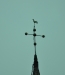 Även i verkligheten såg tornet ut att luta. Malma kyrka 1 december 2011