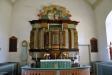 Den fina altaruppsatsen som innehåller predikstolen