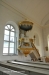 Predikstolen uppfödes 1813 av bildhuggaren Jonas Edler från Jämtland och målades 2 år senare. 