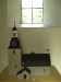 Modell av gamla kyrkan står i vapenhuset