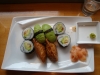 8 bitar vegetarisk sushi för 90 kronor.